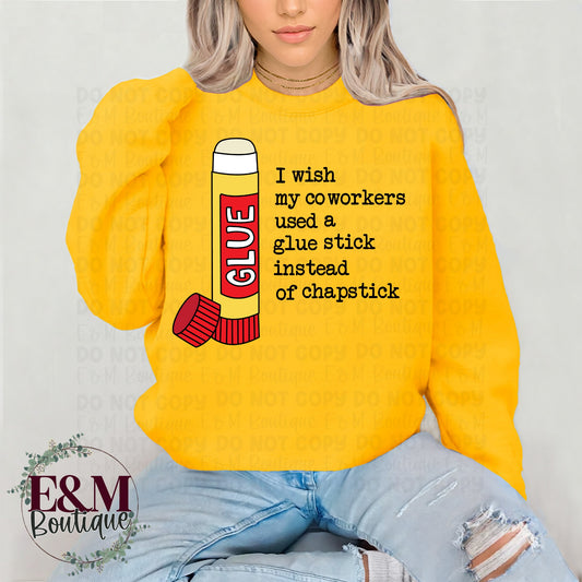 Glue Stick Instead of Chapstick