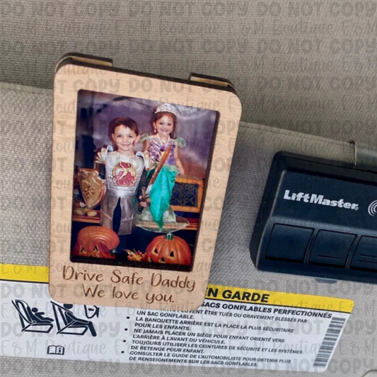 Personalized Visor Photo Clips